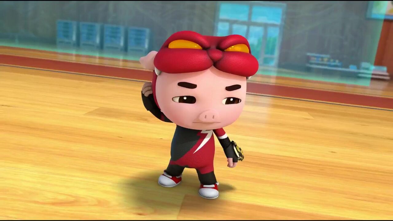 猪猪侠:这次的球赛对手太奇怪,打球一点都不痛,猪猪侠轻松得分