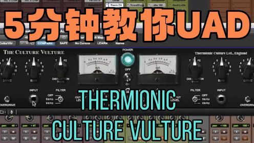 5分钟教你UAD如何用Thermionic Culture Vulture混鼓和吉他