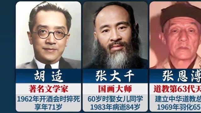 随蒋去台湾的12位名人大师,他们的结局如何?