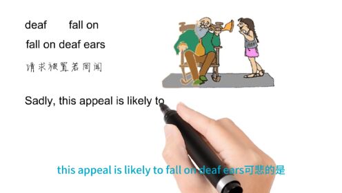 英语思维解密，为什么fall on deaf ears表示置若罔闻，轻松学英语