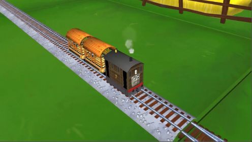 托马斯儿童游戏之魔幻铁路，火车头托比去冒险