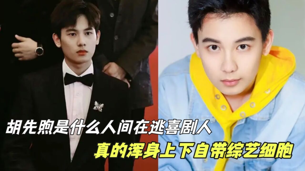 胡先煦是什么人间在逃喜剧人,这一本正经胡说八道简直不要太搞笑