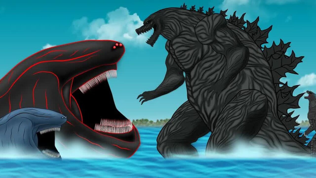 行星哥斯拉对战黑色玛雅海怪,太空巨鲲最后出现