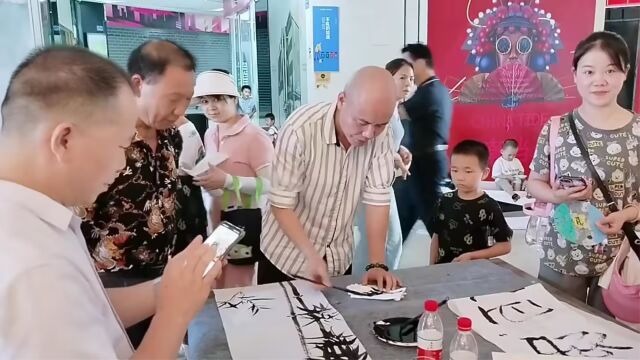 蒙旭探店2023:金地仟百汇塘厦书画创作基地活动现场实拍!#贵人传媒 #蒙旭策划 #蒙旭摄影