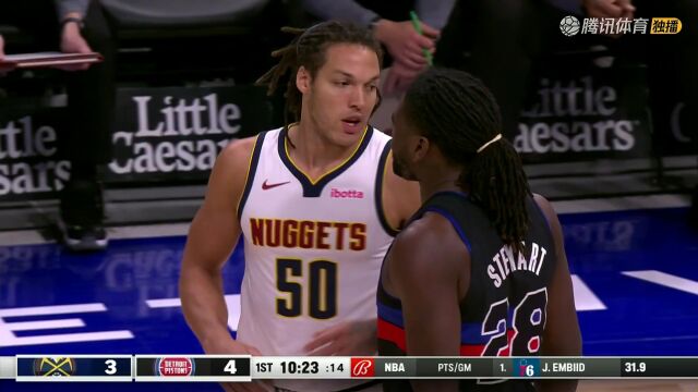 2023/24赛季NBA常规赛：掘金 VS 活塞 全场回放