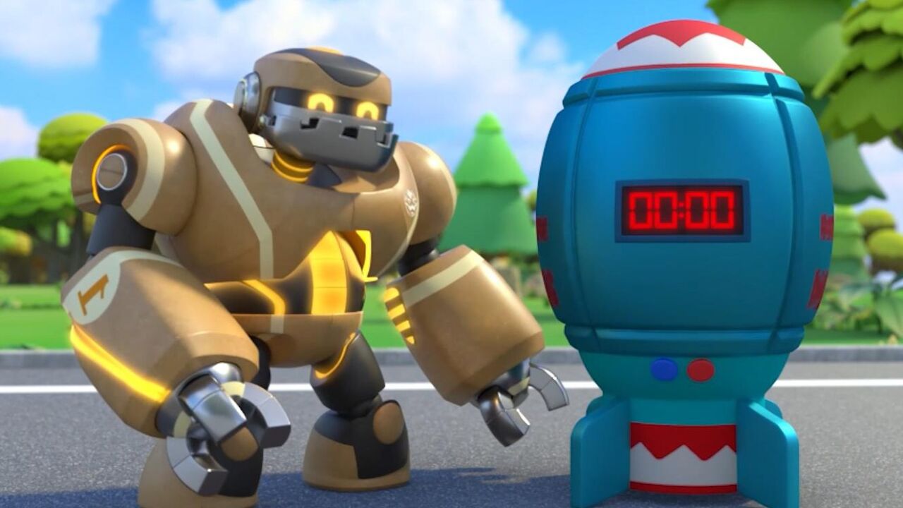 机器人闷闷蛋偷偷进入布鲁可基地安装炸弹