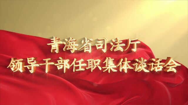 青海省司法厅举行厅系统新任职处级领导干部宪法宣誓暨集体谈话会.