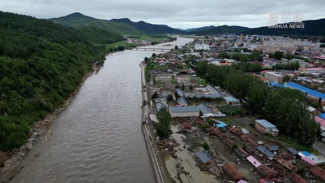 直击黑龙江省海林市长汀镇洪灾后现场