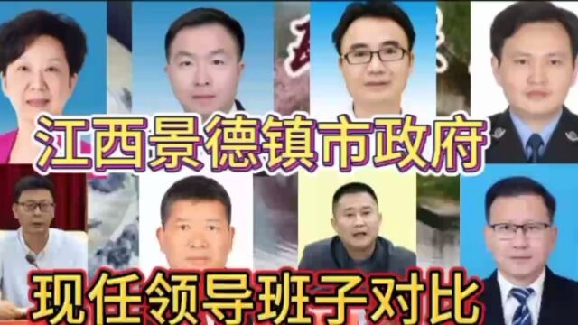 江西景德镇市政府现任领导班子对比,江西有6位,有你家乡的吗