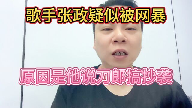 歌手张政疑似被网暴