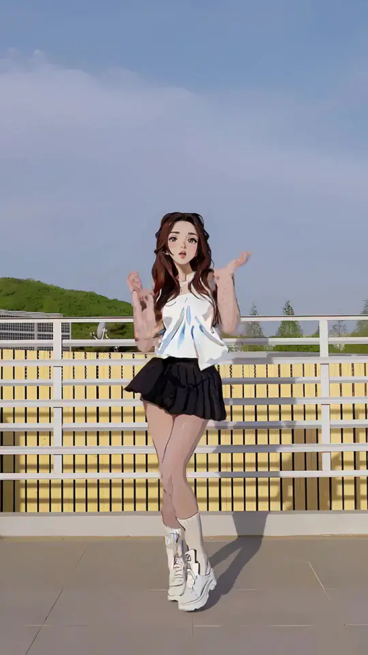 (ai动画版)#二次元 #美女跳舞太好看了 #动漫少女