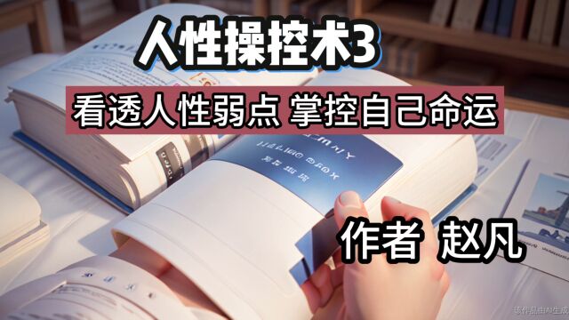 看透人性,掌控自己命运(3)不要自己放弃自己,作者:赵凡