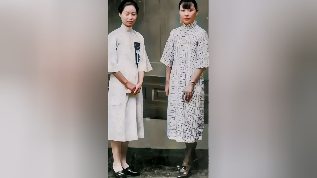 1931年34岁的宋美龄和25岁的郭德洁两人颜值不相上下