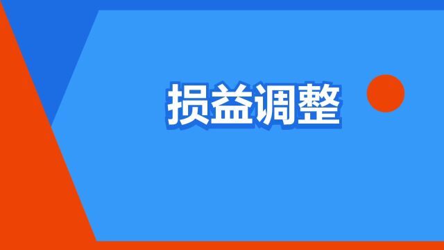 “损益调整”是什么意思?