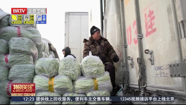 雪后“菜篮子”供应充足 新发地市场蔬菜价格开始小幅回落