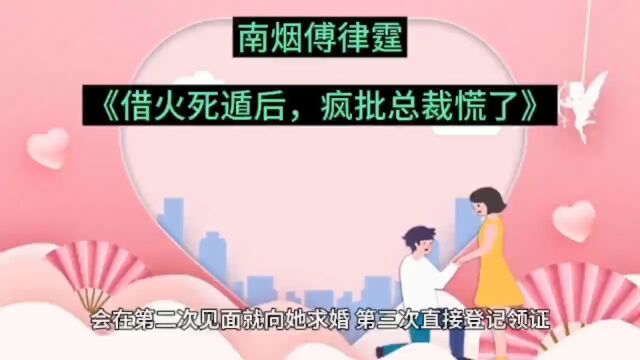 无删减《借火死遁后,疯批总裁慌了》南烟傅律霆全文