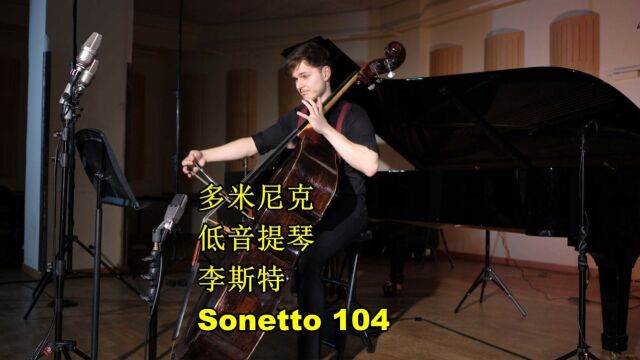 多米尼克用低音提琴演奏 李斯特 Sonetto 104