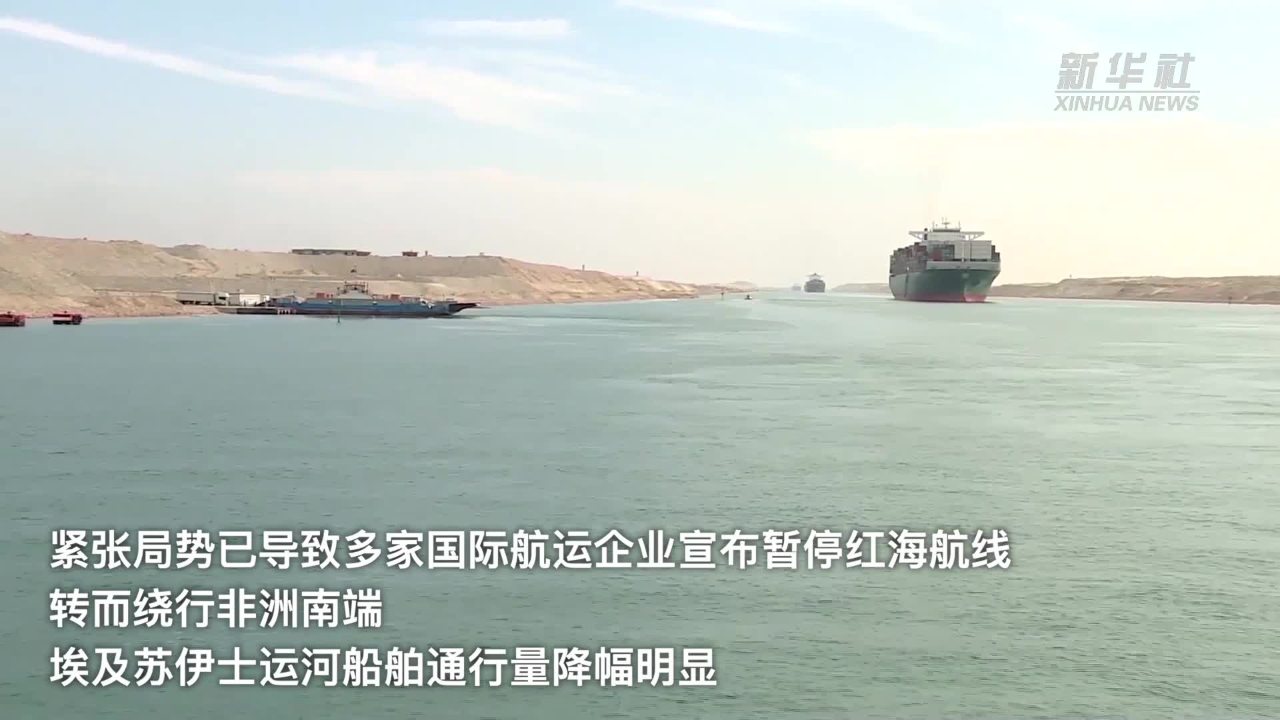 今年以来苏伊士运河收入下降40%至50%