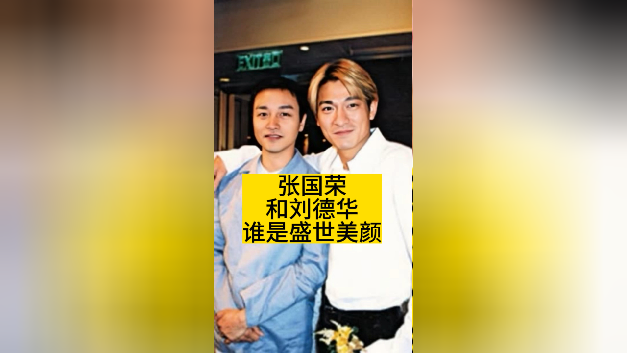 张国荣和刘德华,谁是盛世美颜