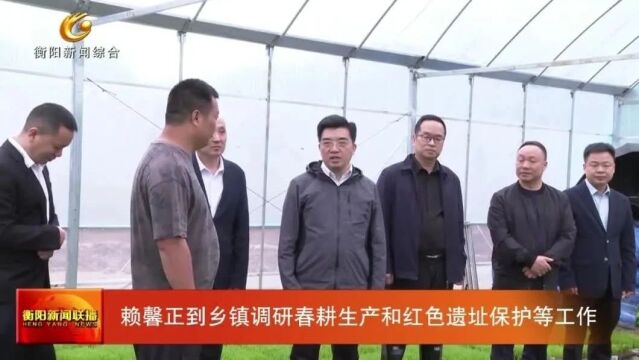 赖馨正到乡镇调研春耕生产和红色遗址保护等工作