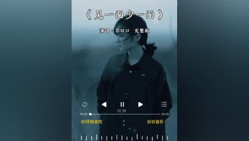 #见一面少一面完整版#有些人不会在遇见，能见一面就见一面，不是每一次的离别，都会等到重逢那天。#情感歌曲分享_高清1080P在线观看平台_腾讯视频
