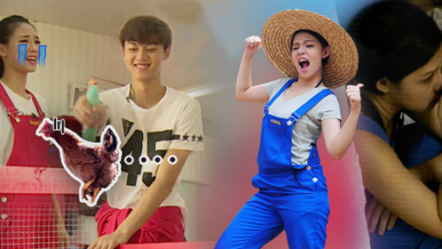 谢依霖Hold不住蹲墙角痛哭