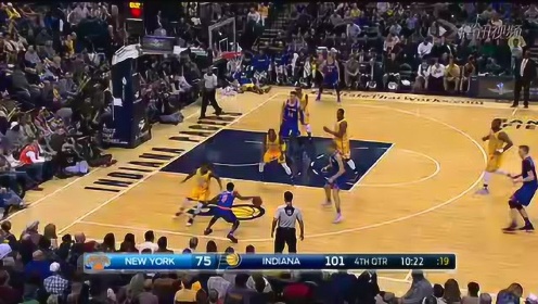 《NBA比赛集锦》尼克斯vs步行者第4节精编 蒂格助飞赛迪斯-杨空接虐筐