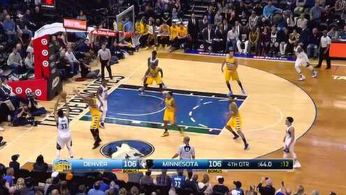 《NBA比赛集锦》【得分】不负使命！唐斯底角命中长2分稳局势