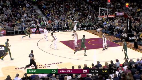 《NBA骑士》【得分】闲庭信步！詹姆斯单挑梅克跳投轻松命中