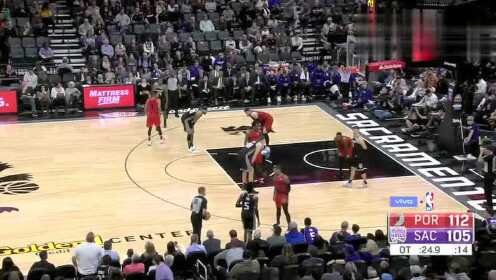 《NBA全场回放》【回放】开拓者vs国王加时赛 开拓者险胜国王