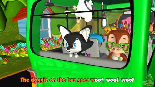 Wheels on the Bus | Green Wheels on the Bus | Kindergarten Songs for Kids by Little Treehouse