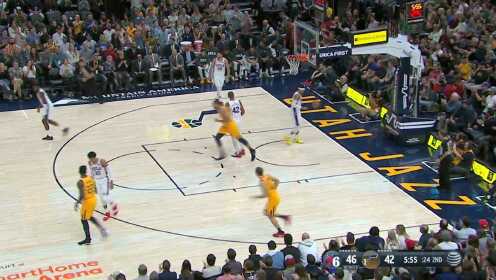 《NBA全场集锦》【扣篮】吃饼能力一流 康利长传戈贝尔越过整个防线双手扣篮