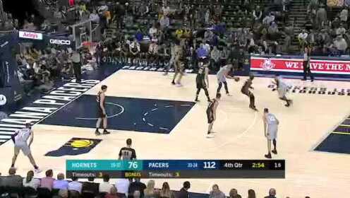《NBA全场回放》【原声回放】黄蜂vs步行者第4节 霍乐迪练兵时间高速上篮