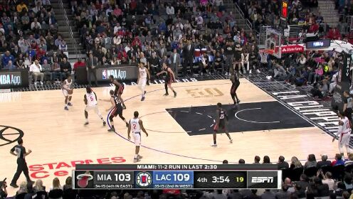 《NBA全场回放》【原声回放】热火vs快船第4节 巴特勒伤退小卡泡椒收割比赛