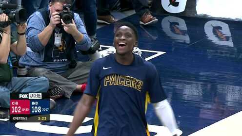 《NBA全场回放》【原声回放】公牛vs步行者加时1 布罗格登连珠炮摄奠定胜局