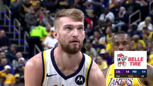 《NBA全场回放》【原声回放】湖人vs步行者第3节 霍华德空接单臂拽框扣篮