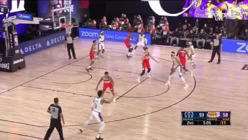 《NBA全场回放》【原声回放】NBA热身赛：奇才vs湖人第2节