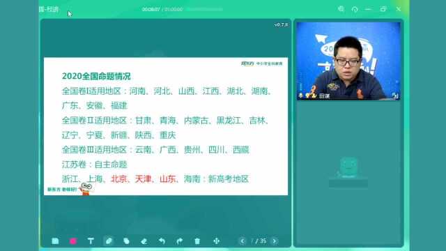 新东方大师田谋授课 热点专题梳理与考前点拨经济