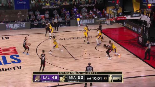 《NBA总决赛》【原声】湖人102-96热火 詹眉合砍50+21+12湖人取冠军点