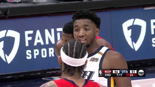 《NBA全场集锦》鹈鹕vs爵士第2节英文原声回放