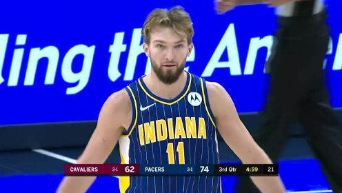 《NBA全场集锦》骑士vs步行者第3节英文原声回放