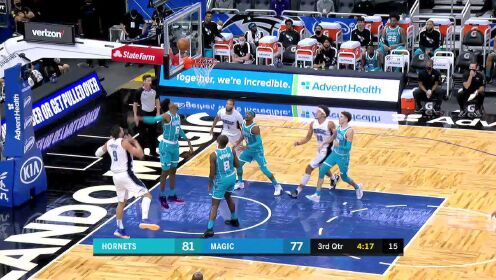 《NBA全场集锦》【原声】黄蜂123-115魔术 罗齐尔20+7带队取胜