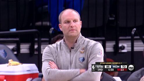 《NBA全场集锦》爵士vs灰熊第3节英文原声回放