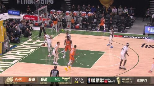 《NBA全场集锦》【纯享】太阳vs雄鹿精华回放 布克米德尔顿40+对飙雄鹿扳平大比分