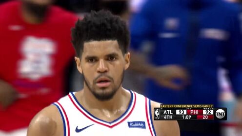 《NBA全场集锦》【原声】老鹰103-96费城 特雷-杨21+10晋级东决恩比德致命失误