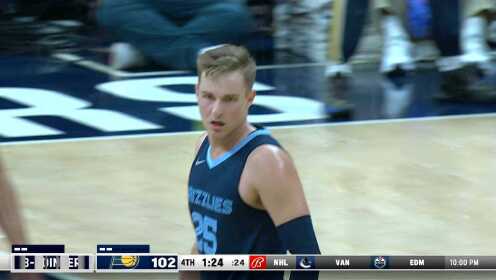 《NBA全场集锦》【原声】灰熊107-109步行者 萨博尼斯24分兰姆绝命干拔胜灰熊