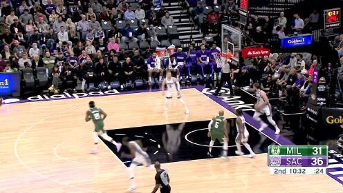 《NBA全场集锦》字母哥跳投得手 空切挑篮轻轻松松