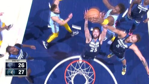 《NBA全场集锦》硬汉本色！小贾伦-杰克逊篮下一抢二完成原地虐框