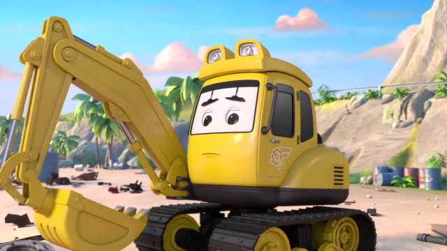 超级工程小分队合体清沙滩