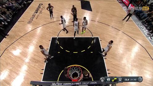 《NBA全场集锦》NBA常规赛：篮网vs爵士第2节中文解说回放